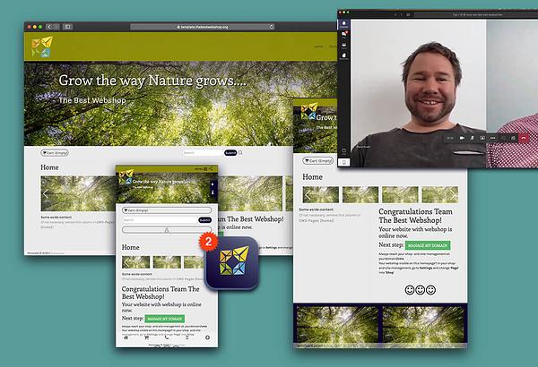 In 2 uur je nieuwe website online